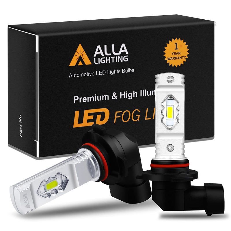 Alla Lighting 3800lm PY20D H10 9145 LED Fog Light Bulbs 9140, 6000K Xenon White Xtreme Super Bright ETI-56 SMD 12V Upgrade - Image 5